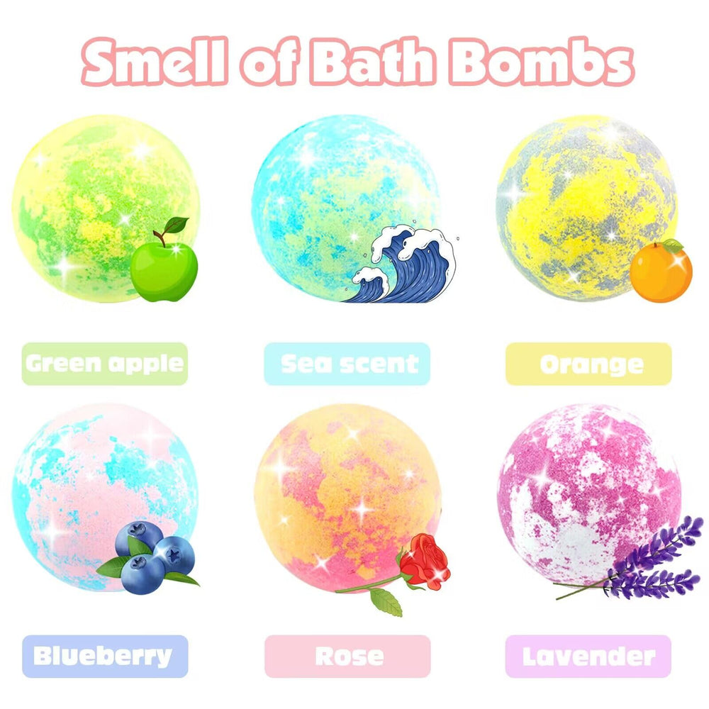 ZEIZHUBN water turns colorful with fizz and scent during bath.