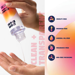 Zen Dew Violet Aura toner applied on skin showing dewy finish