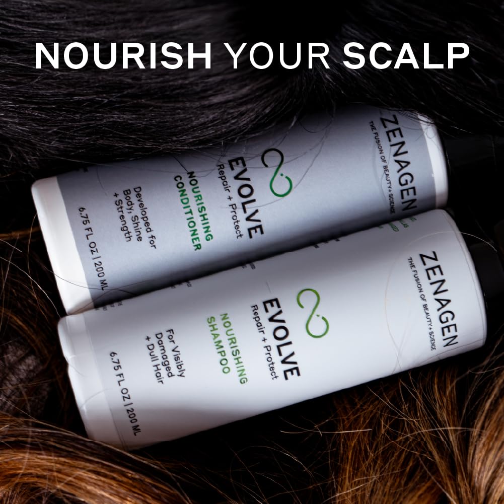 Zenagen Evolve conditioner packaging highlights vegan and cruelty-free claims