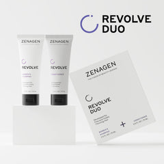Zenagen Revolve travel kit box packaging for compact care.