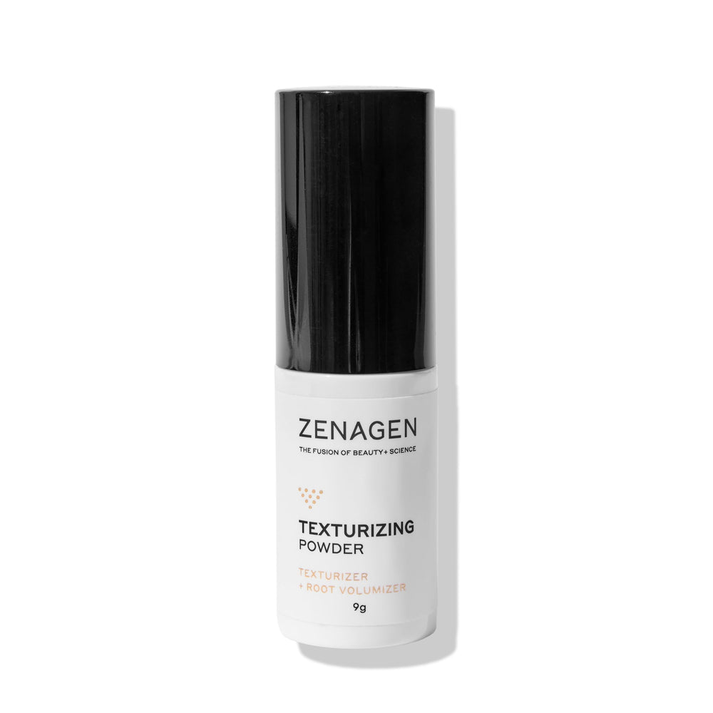 Zenagen Texturizing Powder puff at roots delivering instant texture and grip.