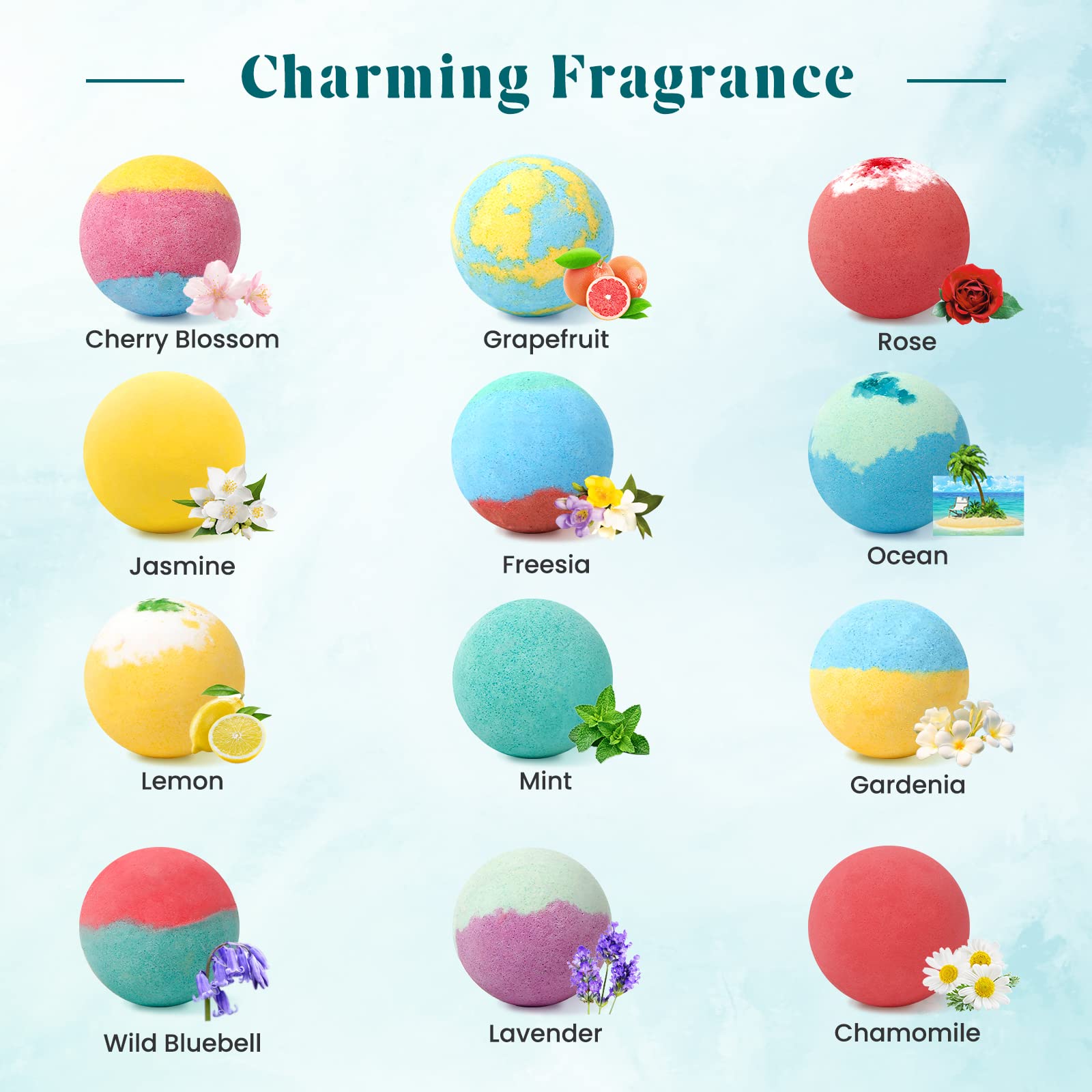 ZenBombs cherry blossom bath bomb vivid color in the tub