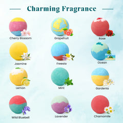 ZenBombs cherry blossom bath bomb vivid color in the tub