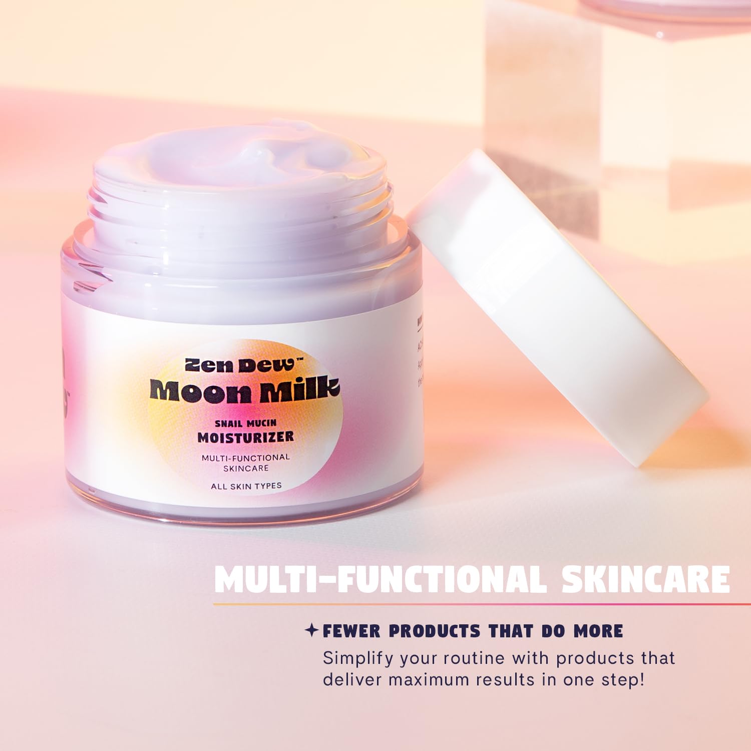 Zen Dew radiant glow after use on skin.