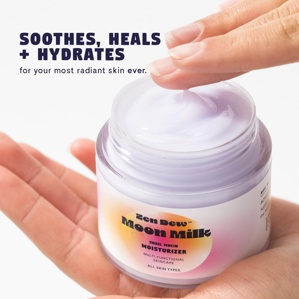 Zen Dew silky texture gliding smoothly across skin.