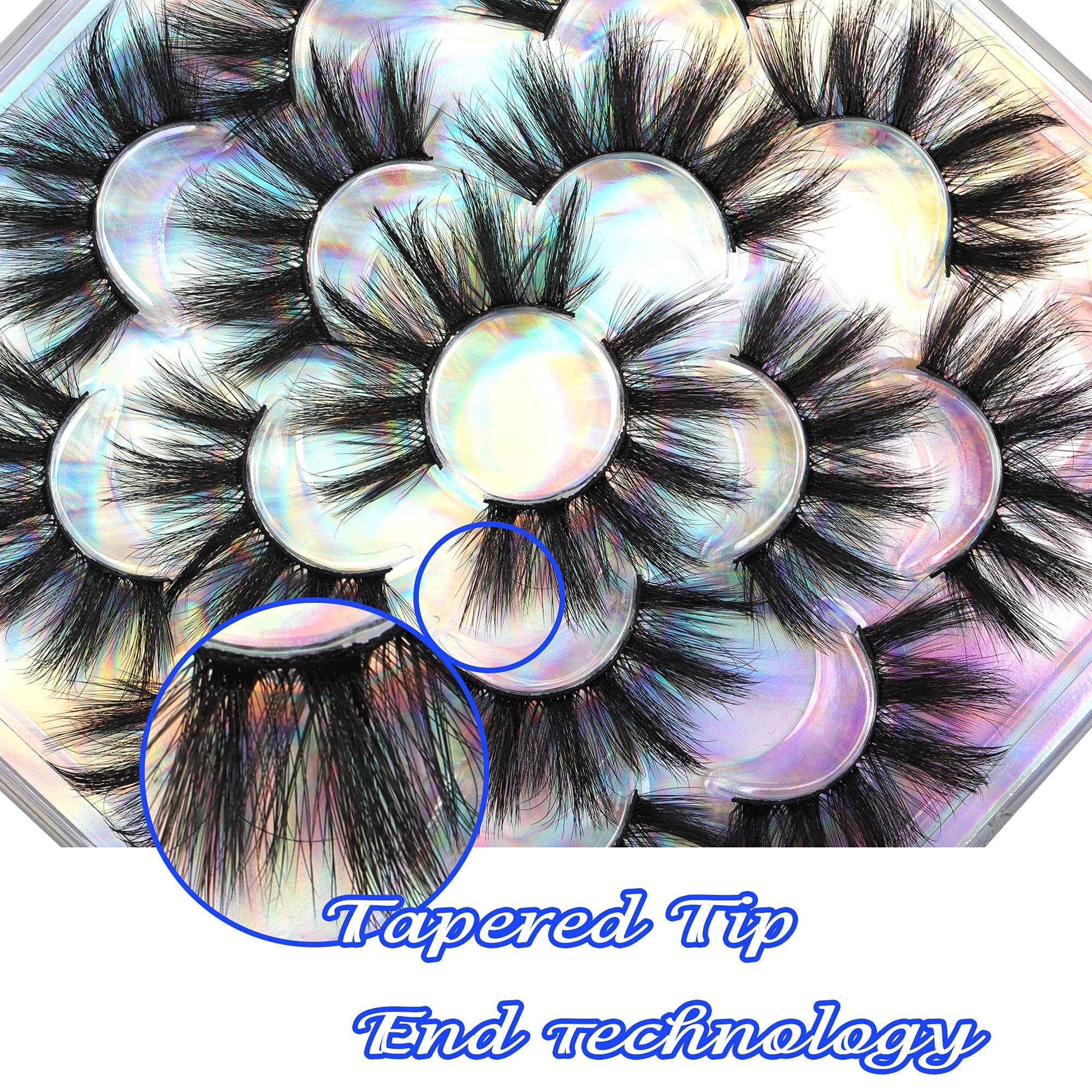 Zenotti 25mm wispy lashes enhance eye size subtly and naturally.