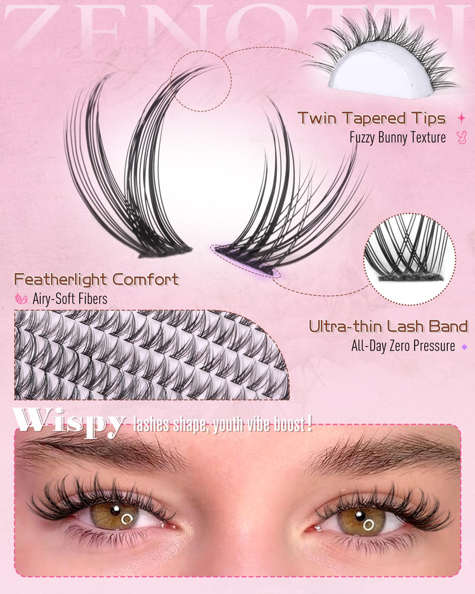 Zenotti Lash Tweezers precision tool aids accurate cluster placement