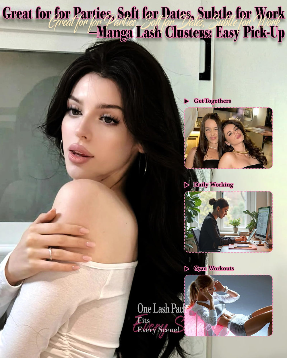 Zenotti Manga Lash Clusters Kit at-home DIY lashes for experimentation and styling.