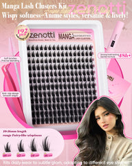 Zenotti Manga Lash Clusters Kit lash bond and seal extend wear for all-day definition.