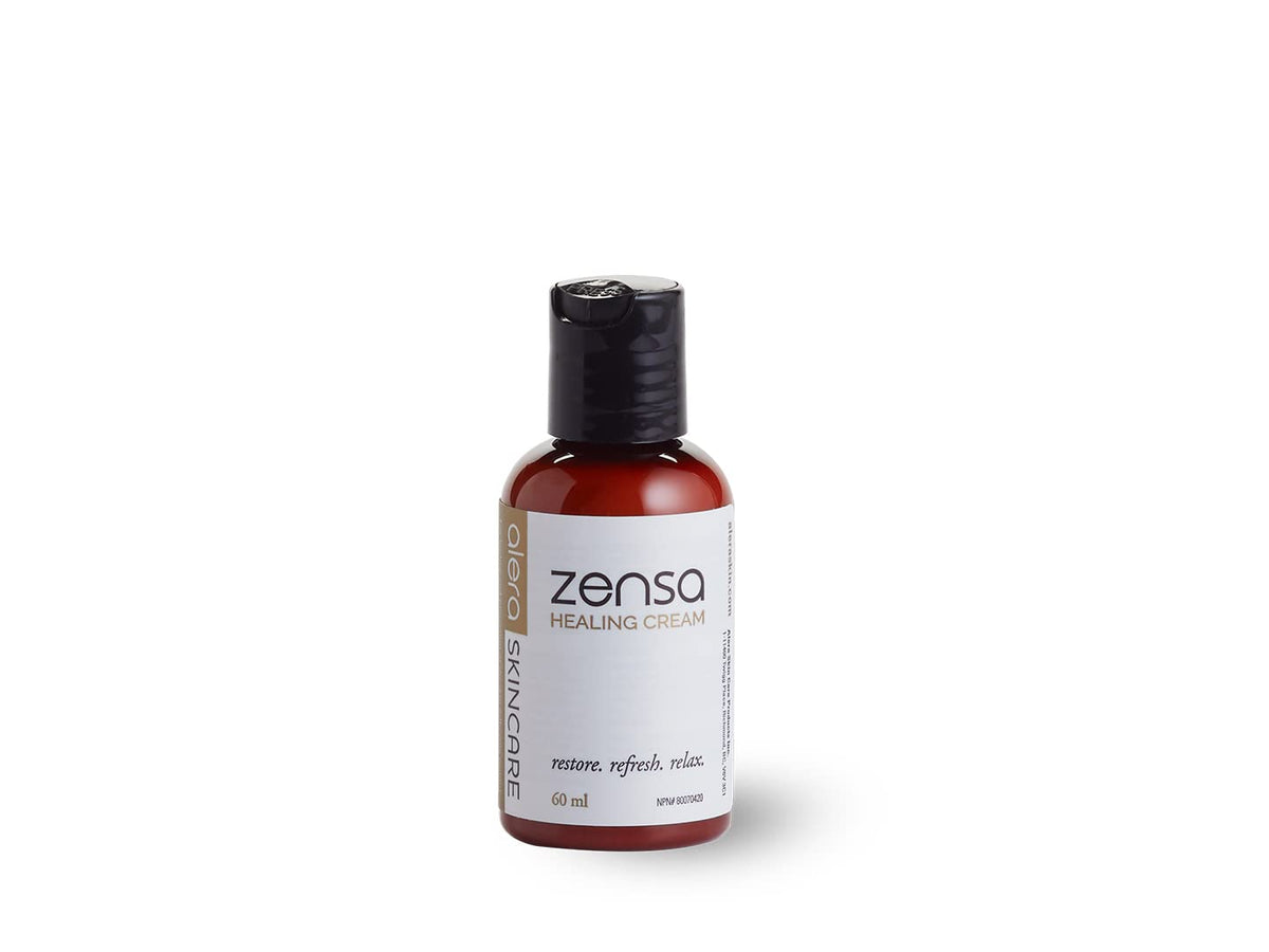 Zensa Healing Cream calendula soothing application calms dry skin after procedures.