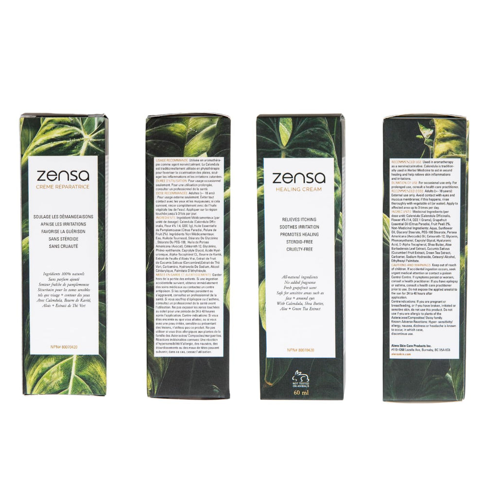 Zensa Healing Cream vegan cruelty-free label supports ethical skincare choices.