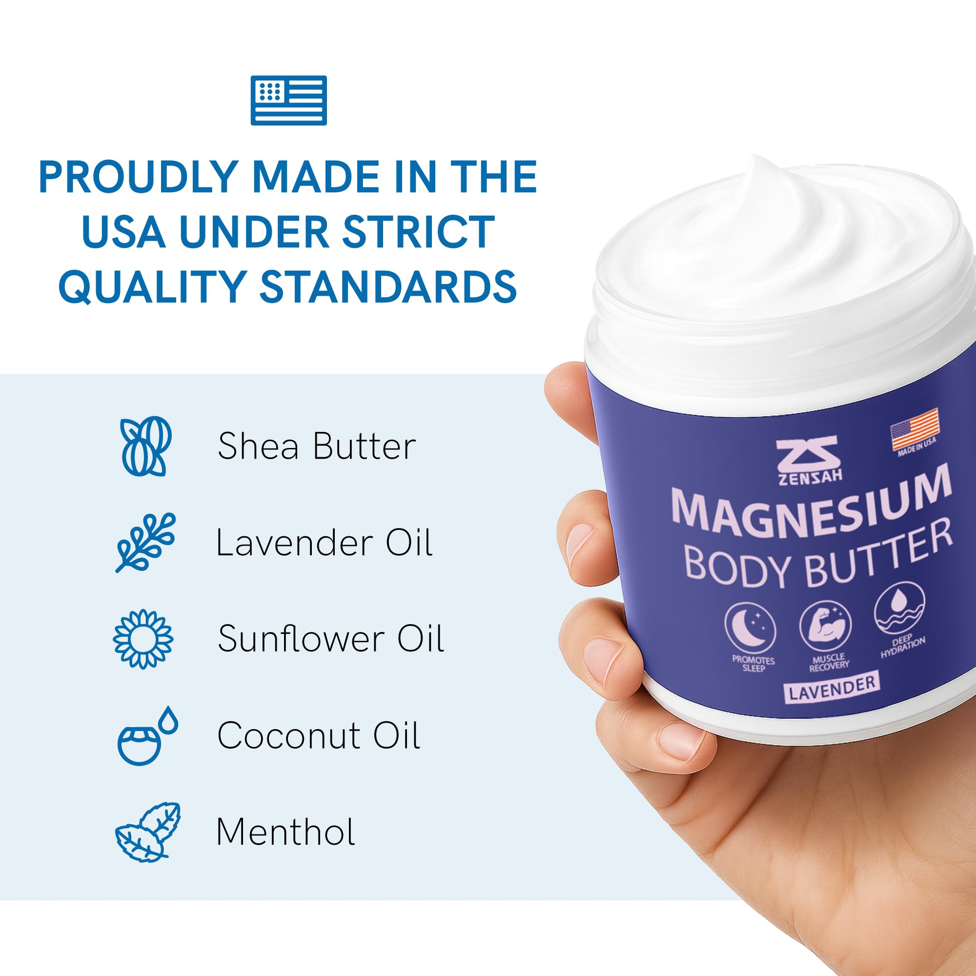 Zensah body butter suitable for legs and arms after training.