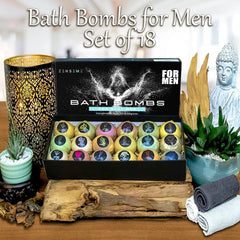 ZenseMe green tea bath bomb, soothing aroma with light moisturization.