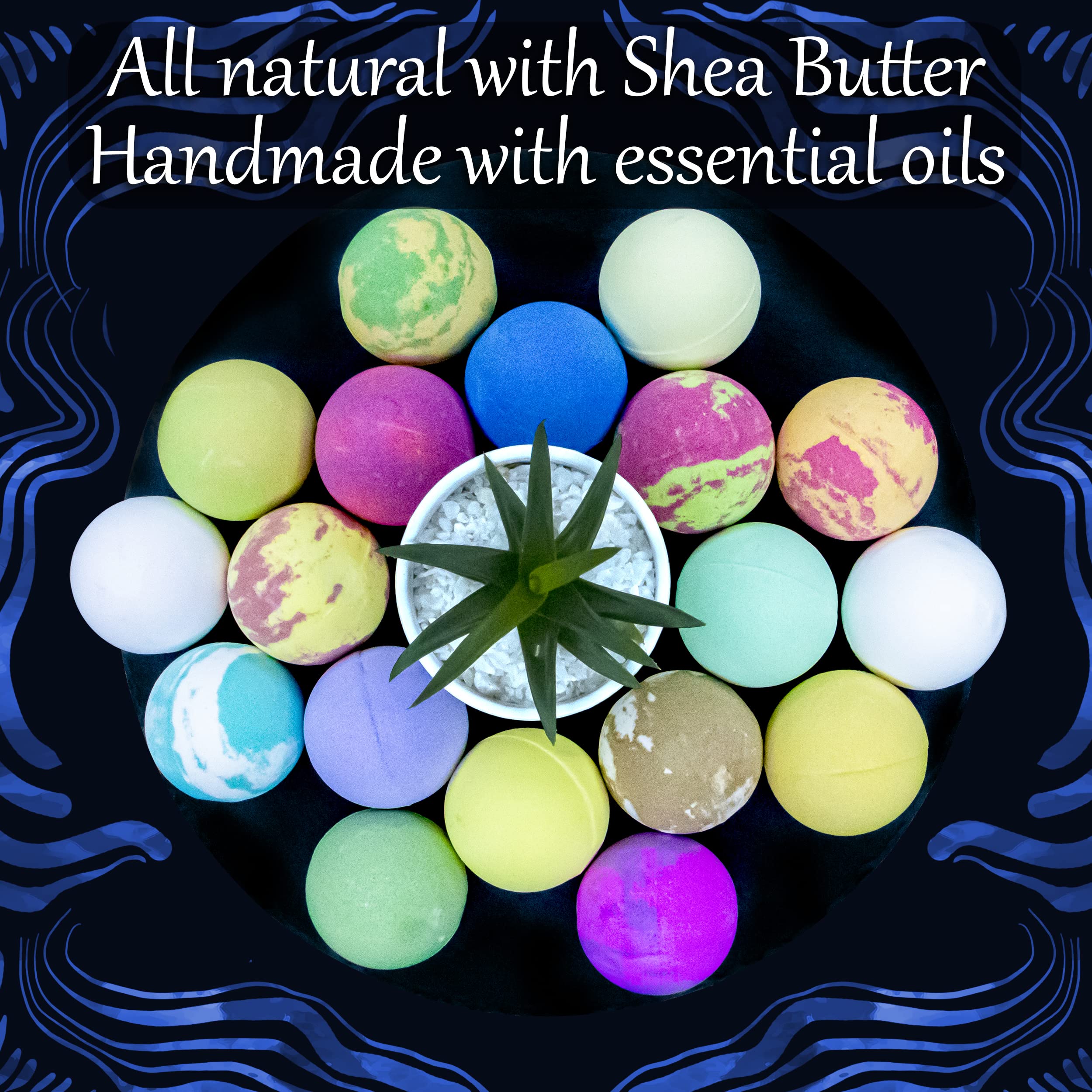 ZenseMe jasmine bath bomb, floral notes with spa-like ambiance.