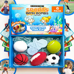 ZenseMe sports bath bomb with surprise toy for active bath time