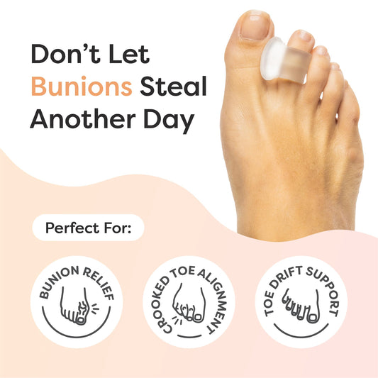 ZenToes Firm Gel Toe Separator for overlapping toes during daily walks.