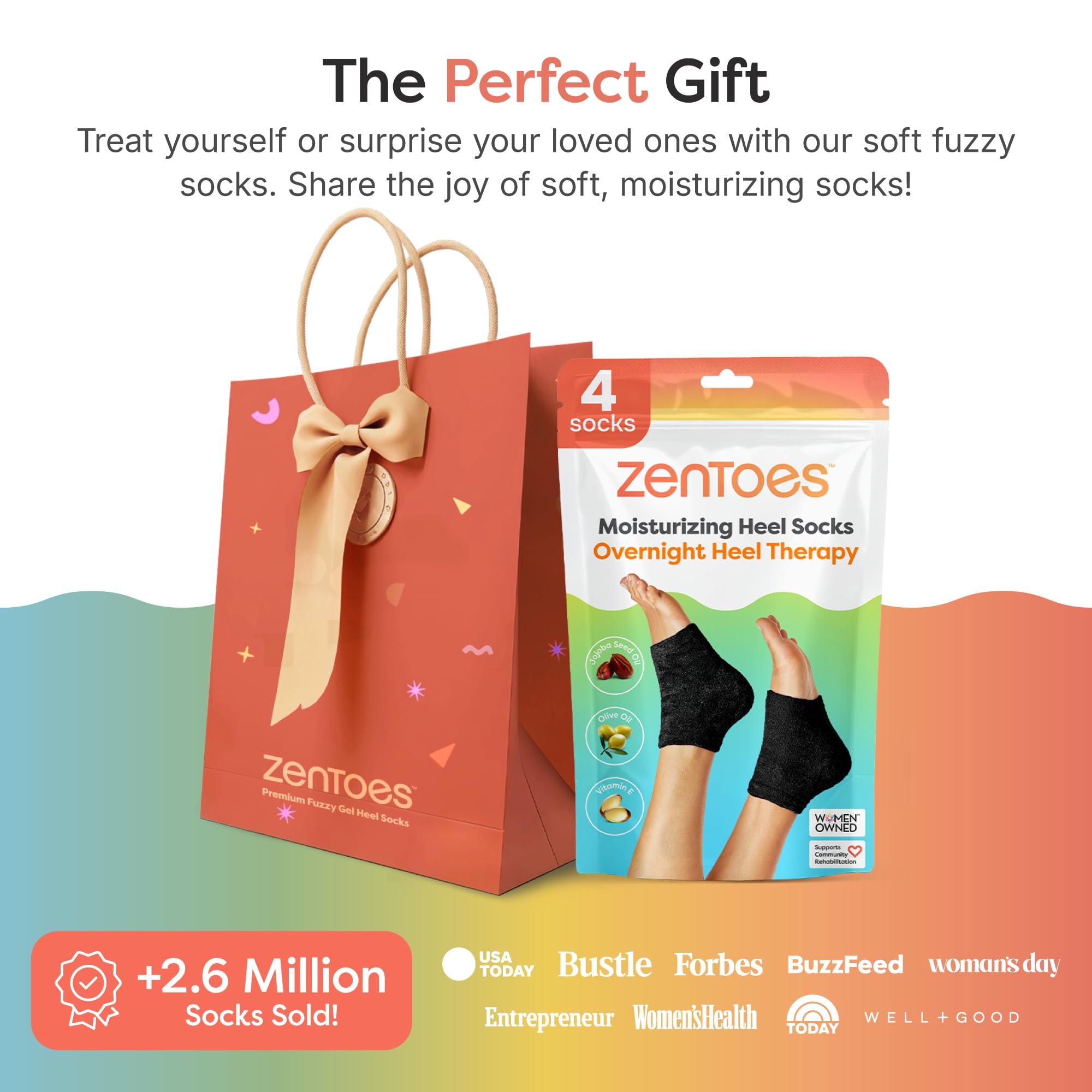 ZenToes Socks are washable and reusable for hydration