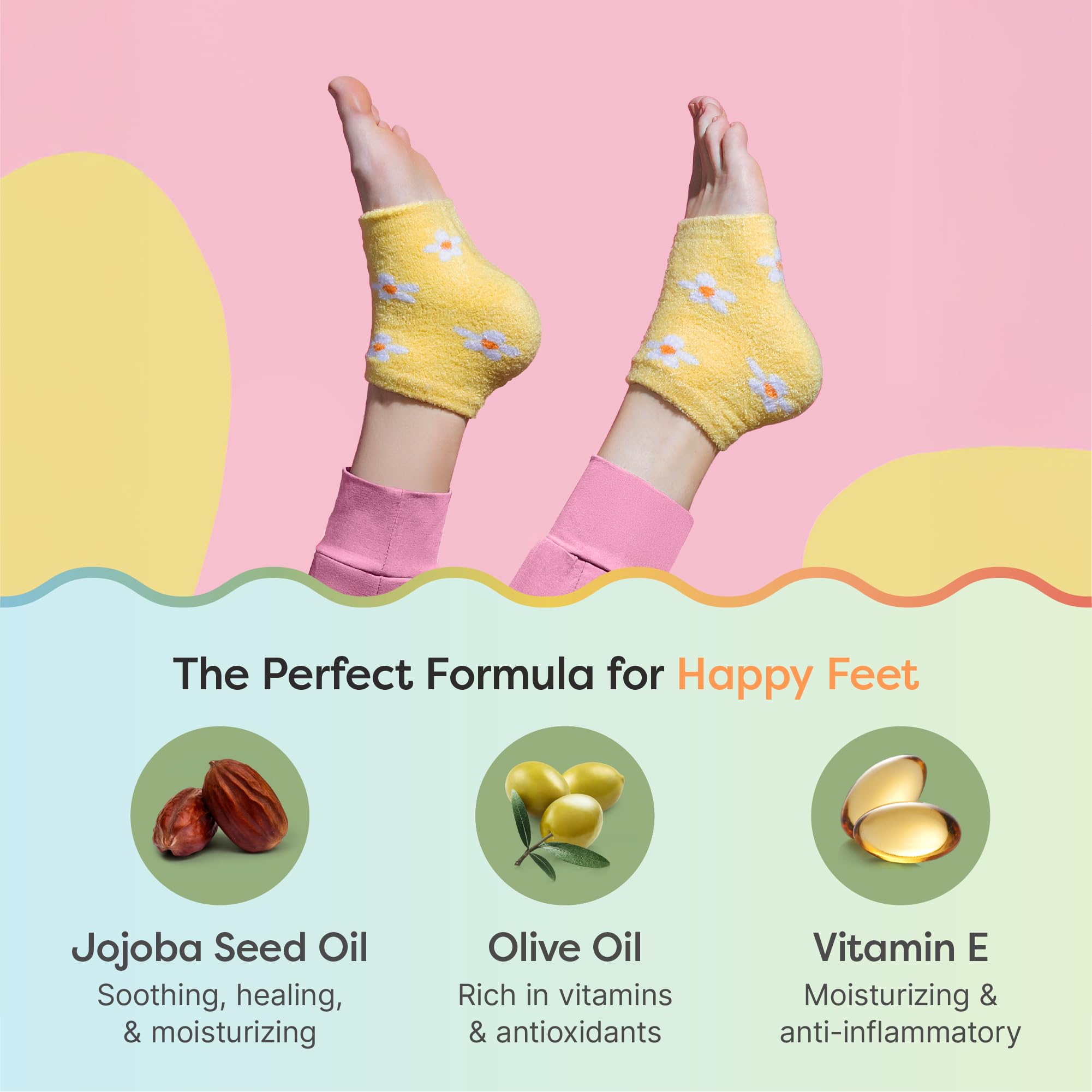 Soft premium materials of ZenToes sock for cozy night wear.