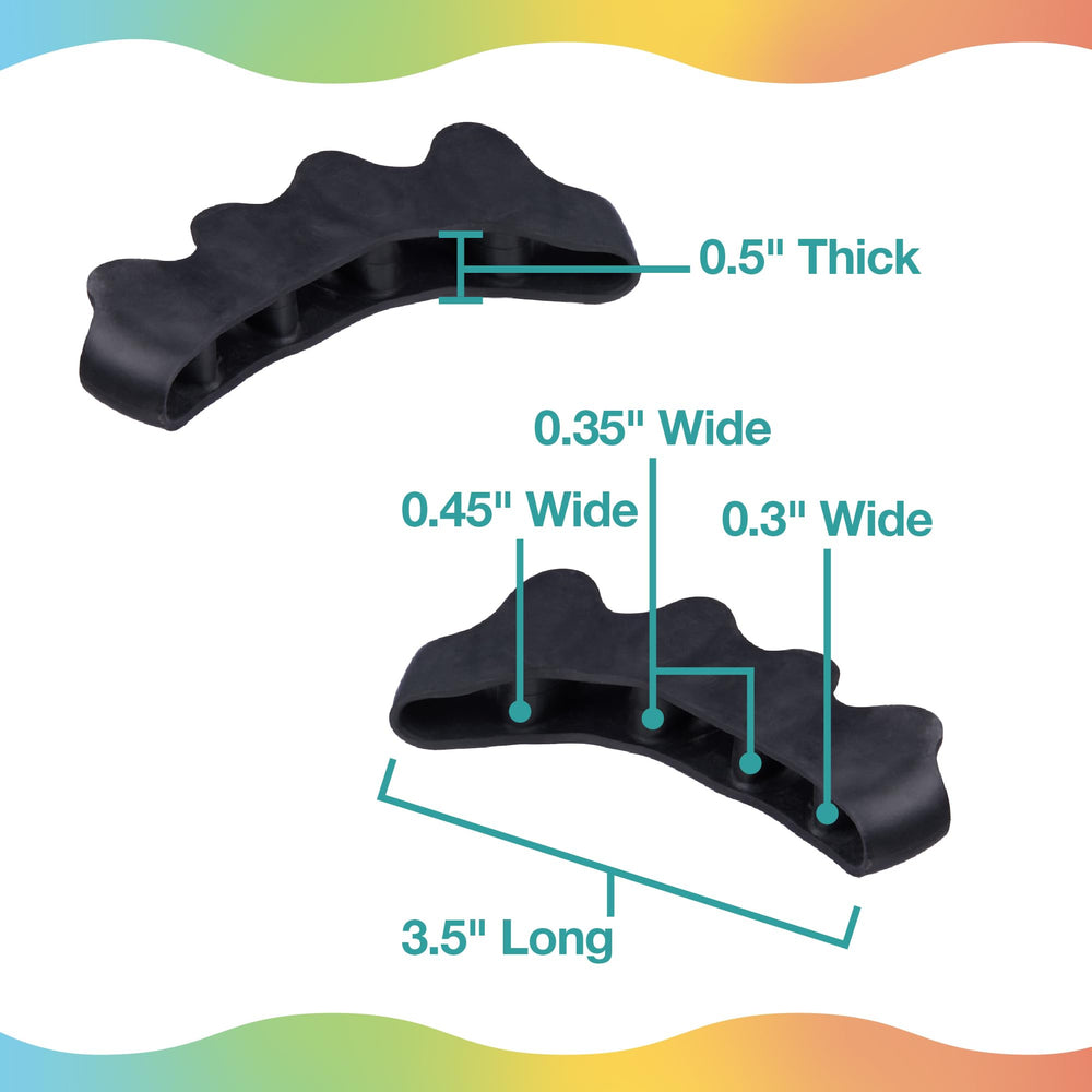 Zentoes two-pair set demonstrates natural toe alignment support in use.
