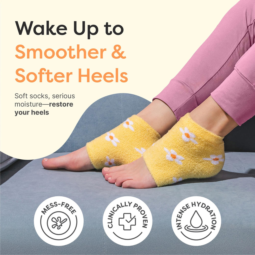 ZenToes vitamin E, olive oil, and jojoba-infused gel for deep heel hydration.