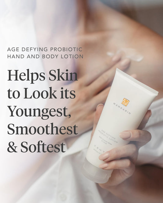 Creamy lotion texture close-up emphasizes luxurious moisture from Zents.