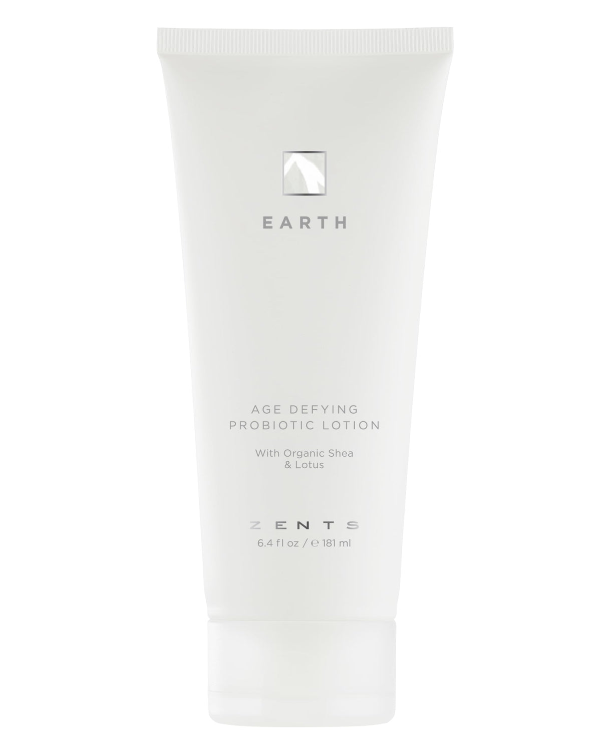 ZENTS Age-Defying Probiotic Body Lotion Earth pump bottle for lasting hydration.