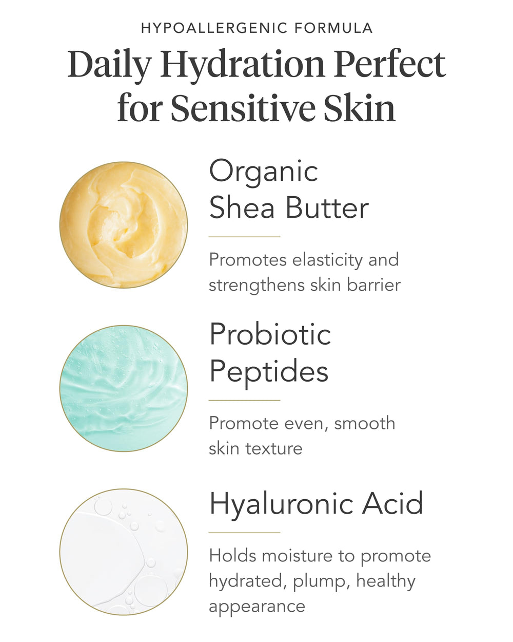 Zents Age-Defying Lotion with hyaluronic acid delivers plump, moisturized skin.
