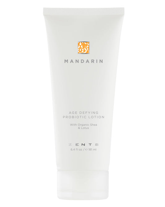 Zents Age-Defying Lotion Mandarin bottle delivers rich hydration.