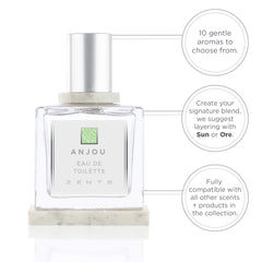 Zents Anjou EDP application on pulse points for personal scent