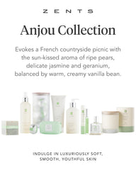 Aromas of wild mimosa and basil in Zents Anjou lotion