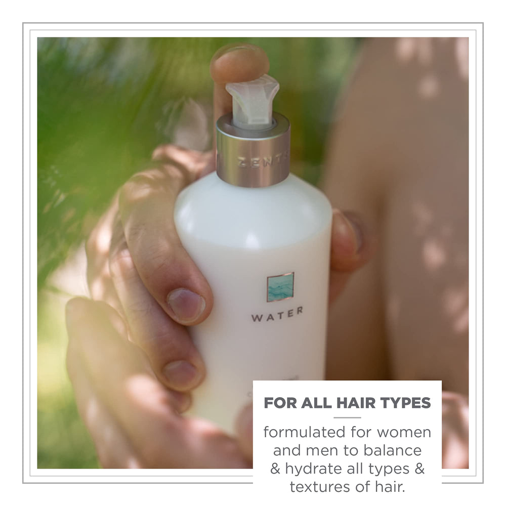 Close-up of ZENTS Balancing Conditioner texture for smooth conditioning