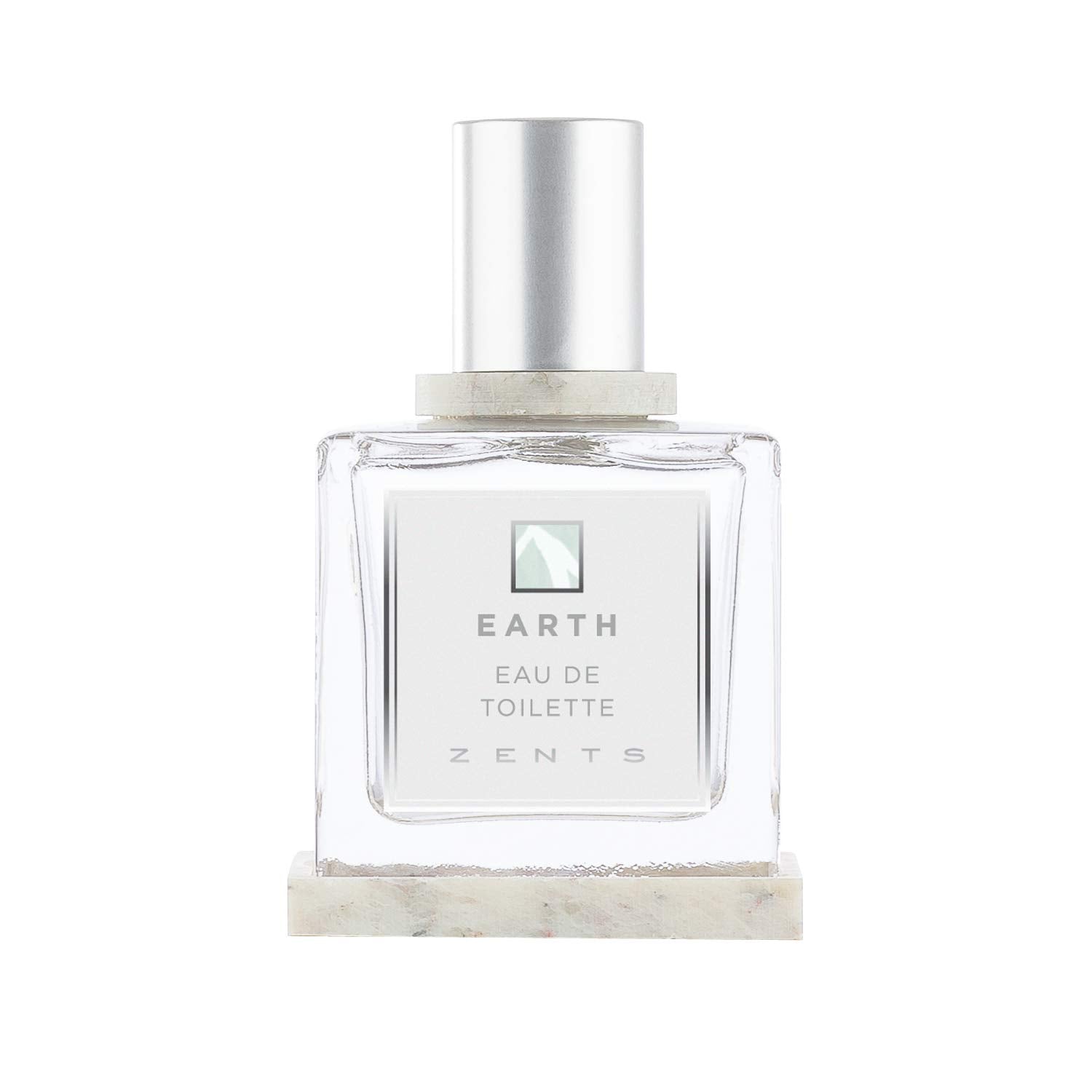Zents Earth bottle showcasing the unisex fragrance designed for lasting wear.
