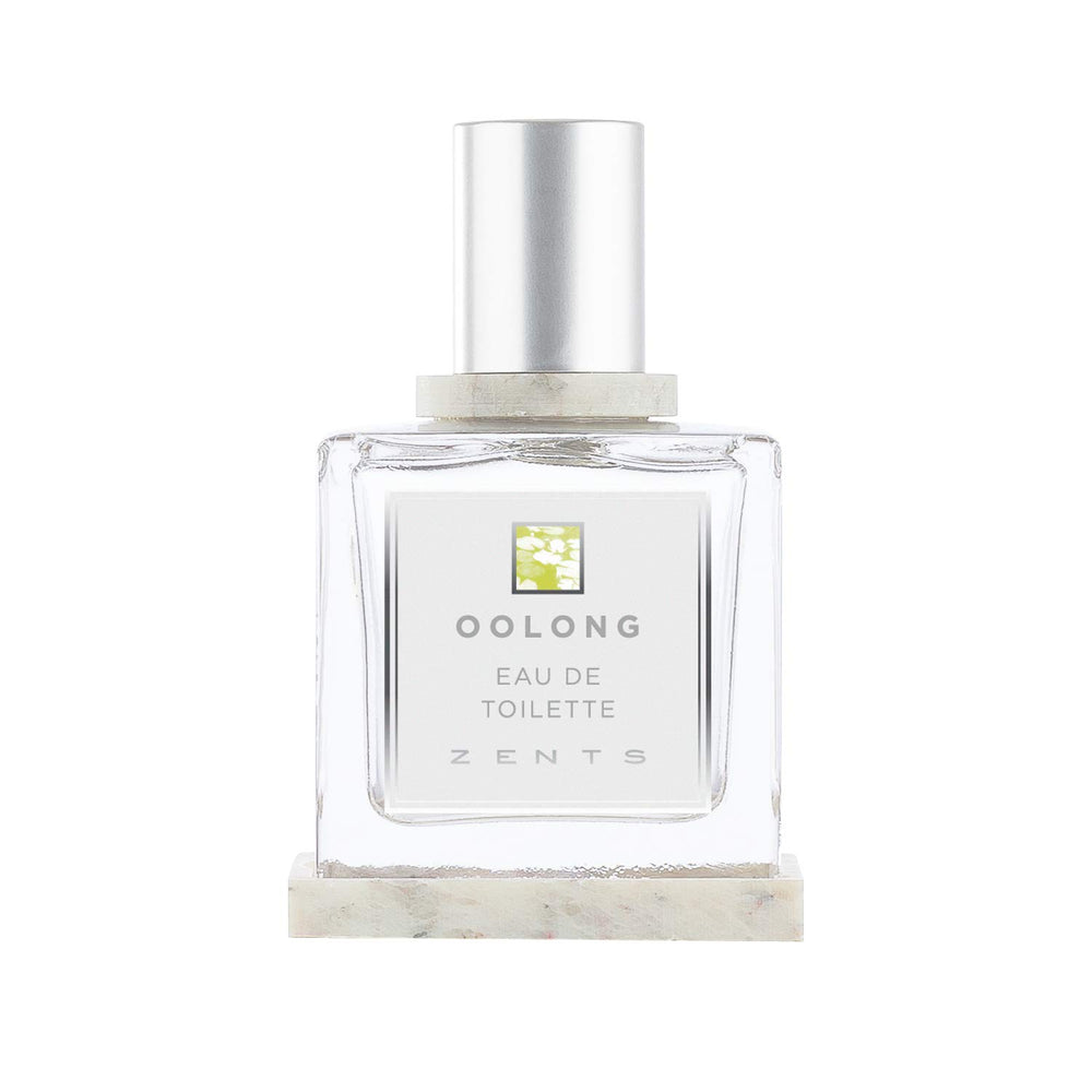 Zents Eau de Parfum Oolong bottle shown for long-lasting unisex wear.
