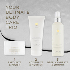 Ingredients include coconut oil and vitamin E for softening skin and antioxidant support.
