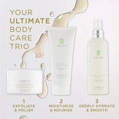 Zents Luminous Cashmere Body Oil Anjou fragrance notes including pear and jasmine