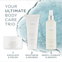 After-sun application with Zents Luminous Cashmere Body Oil softens skin