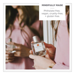 Zents Mandarin wrist application demonstrates lasting scent at pulse points.