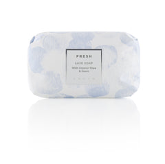 ZENTS triple-milled luxe soap packaging with fresh fragrance.