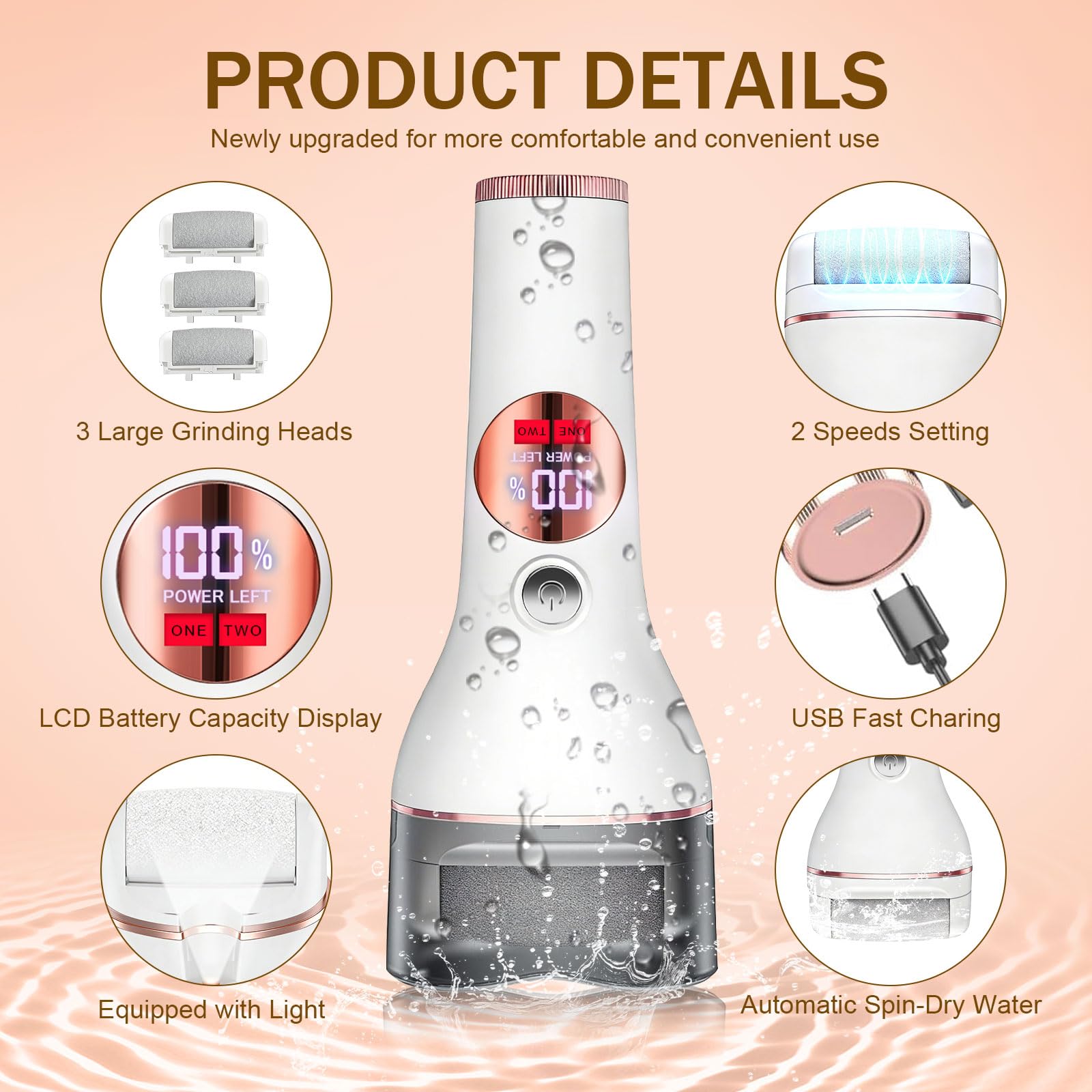 Zephiconn precision blades for targeted pedicure tasks.