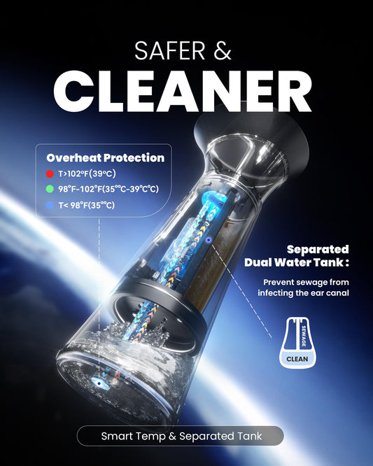 Dual-tank system keeps clean and waste water separate for safer cleaning