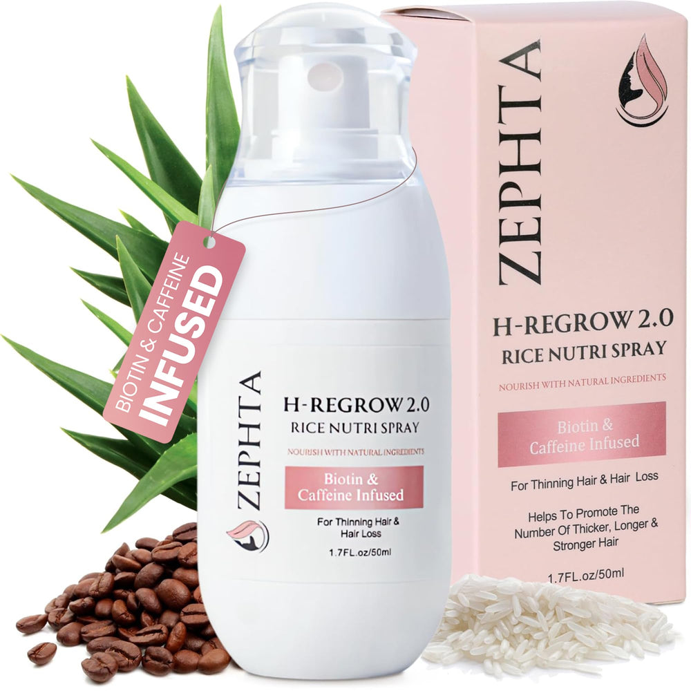 Zephta H Regrow spray bottle closed for easy daily scalp care