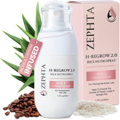 Zephta H Regrow spray bottle closed for easy daily scalp care