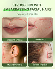 Applying Zeponyx chin removal cream for precise facial depilation