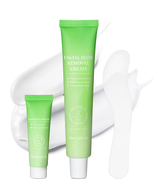 Zeponyx upper lip removal cream kit shown for at-home use on sensitive skin