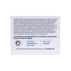 Hand applying ZERAFITE cream demonstrates smooth spread and soothing feel