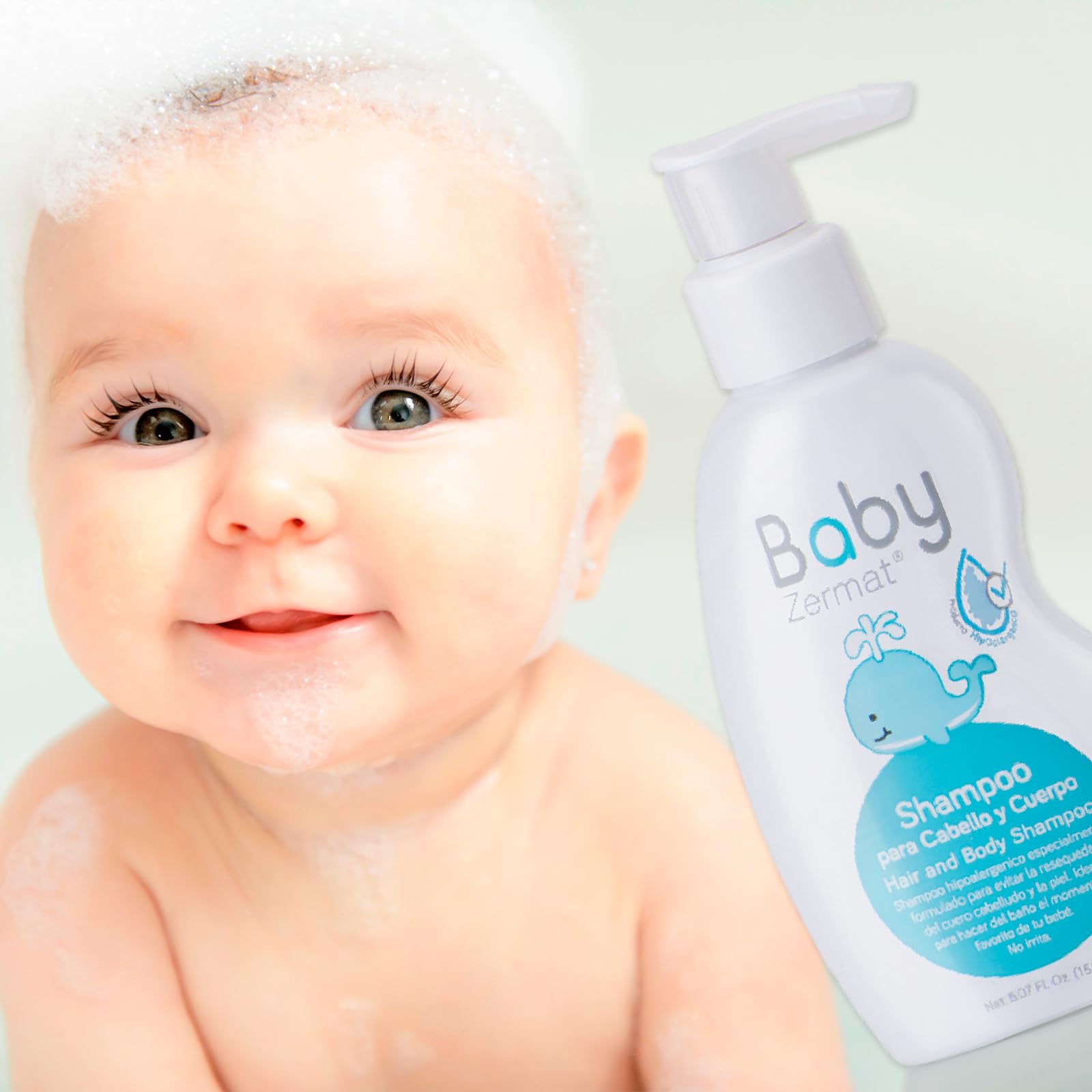 Zermat shampoo soft-lather visual suggests easy rinse