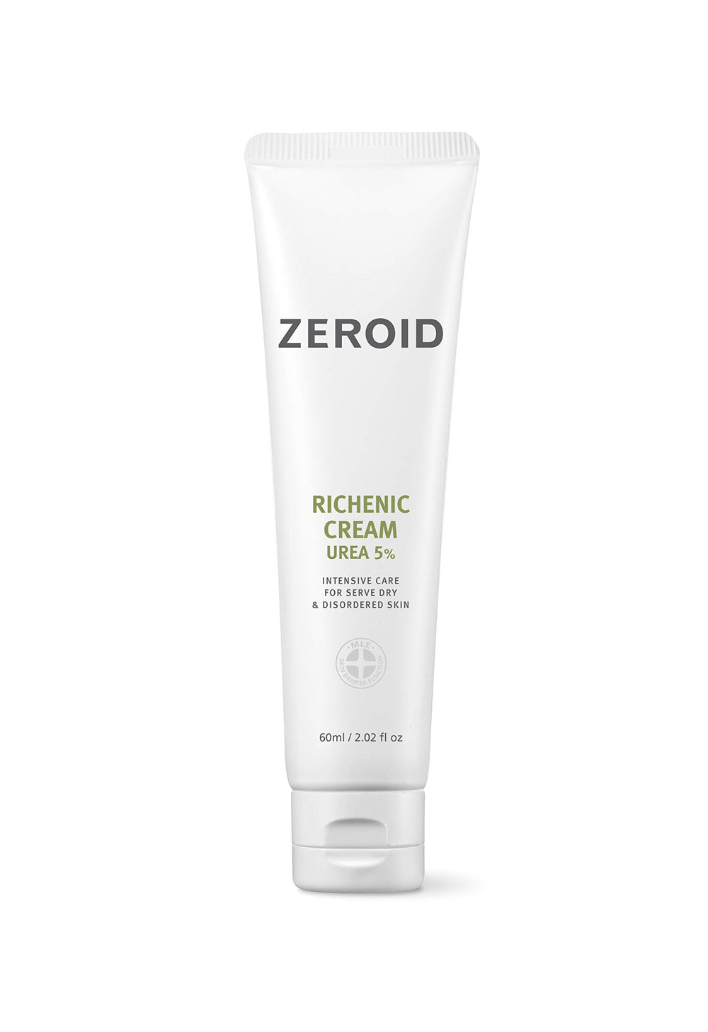 ZEROID Richenic Cream jar close-up shows rich texture for deep hydration.