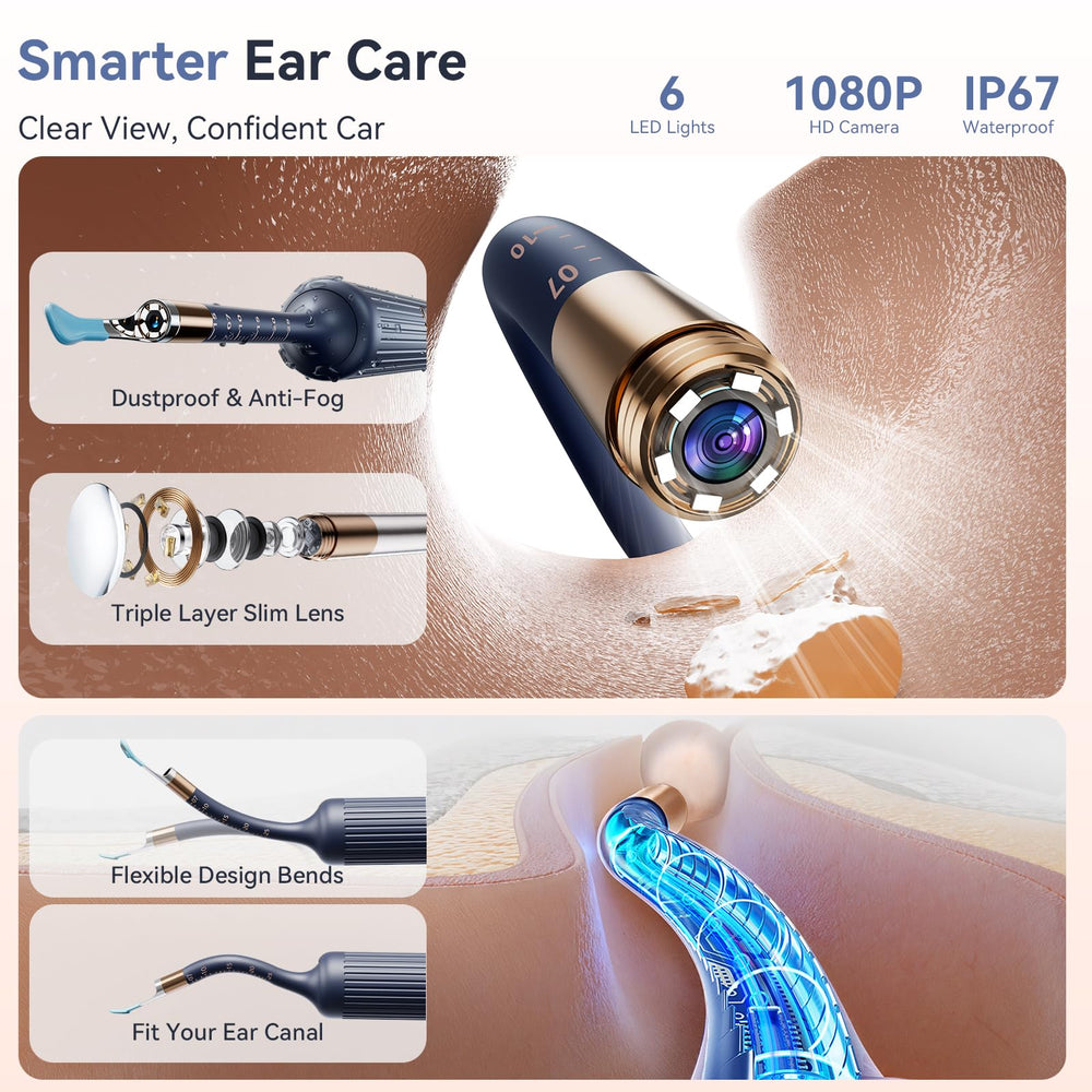 ZERONDER flexible ear scope with light aids gentle navigation of sensitive ears