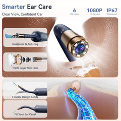 ZERONDER flexible ear scope with light aids gentle navigation of sensitive ears