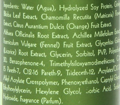 Zerran vegan gel with natural wheat proteins strengthens and conditions hair.